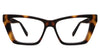 Tribo frame in walnut variant - it's a rectangular frame with a broad on the outer side of the rims. Cat-Eye best seller