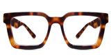 Umer glasses in walnut variant - it's acetate frame in brown colour - it's wide frame for medium to wide faces