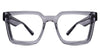 Umer eyeglasses in silver cloud variant - it's acetate frame in clear gray colour - it's wide frame for medium to wide faces best seller