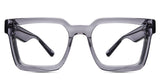 Umer eyeglasses in silver cloud variant - it's acetate frame in clear gray colour - it's wide frame for medium to wide faces best seller