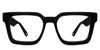 Umer glasses in midnight variant - it's wide square frame in black colour best seller