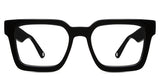 Umer glasses in midnight variant - it's wide square frame in black colour best seller