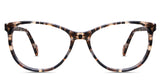 Adelson glasses in flaxseed variant - it has oval shape thin border made with acetate material - frame size 53-15-140