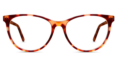 Cortez frame in rumba variant - it has oval shape frame in acetate material - medium frame size 53-16-140
