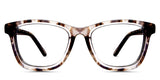 Sandoval frame in marshmallow variant - rectangular frame in brown and clear colour - frame size 49-19-140 Bold