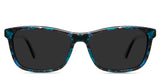 Walcott black tinted Standard Solid sunglasses in rivulet variant - easy to fix on the nose with inbuilt nose pads