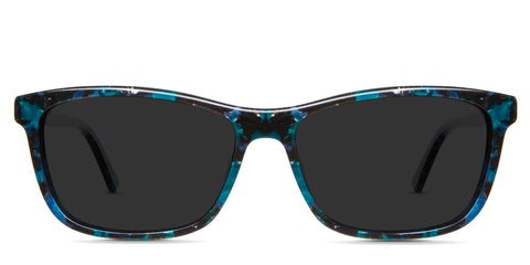 Walcott black tinted Standard Solid sunglasses in rivulet variant - easy to fix on the nose with inbuilt nose pads