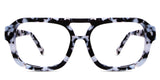 Zaro glasses in prudence variant has straight top bar and broad viewing area