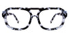 Zaro prescription glasses in prudence variant in tortoiseshell style in white and black colour