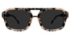 Zaro black tinted Standard Solid sunglasses in serenata variant - it's rectangle frame