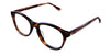 Zenda glasses in hickory variant made with acetate material - frame size 52-18-145 with thin border and with thin temple arms 