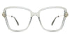 Zina acetate frame in the olive variant - it's a wide frame with a combination of square and cat eye style best seller