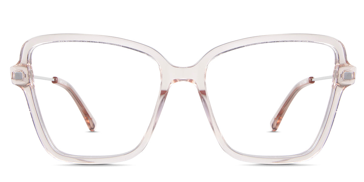 Zina eyewear in poinciana variant - It's a large cat eye frame with a thin rim. best seller