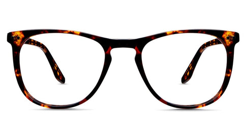 Aguilera eyeglasses in hathaway variant - it has oval shape viewing area with thin border made with acetate material Bold