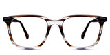 Baumann eyeglasses in chardonnay variant - square frame in brown, orange and gray colour - frame size 51-18-145