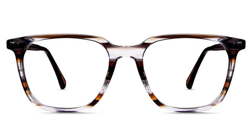 Baumann eyeglasses in chardonnay variant - square frame in brown, orange and gray colour - frame size 51-18-145 Bold