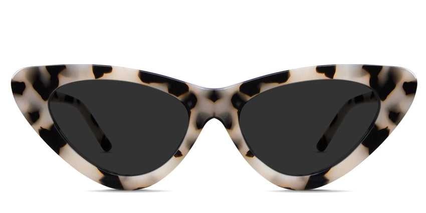 Bizan black tinted Standard Solid cat eye sunglasses in cooper variant - the frame is tortoise style