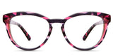 Bristow cat eye frame in carnation variant - it's oval shape viewing area made with acetate material - it's very light weight to carry Bold