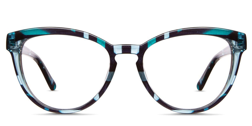 Bristow cat eye frame in nautilus variant - it's oval shape viewing area made with acetate material - it's very light weight to carry Bold