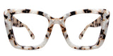Cat-Eye Chet frame in tabar variant has square viewing area and broad temple arms best seller eyeglasses