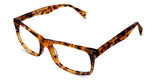 Keene glasses in sundance variant- it has tortoiseshell pattern on it's wide frame with broad viewing area - best for wide shape face
