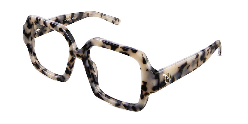 Laga eyeglasses in sultry variant - the frame has tortoiseshell pattern in square shape