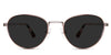 Murphy black tinted Standard Solid wired sunglasses in abalone variant - it's metal frame