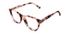 Wiegert Jr eyeglasses in hint of clouds variant - it's a full thin rimmed with company name on the right arm of the frame