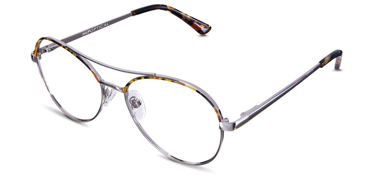 Wilson frame in lattice variant - wired frame with thin two toned border and low nose bridge