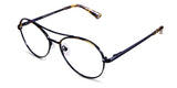 Wilson frame in ramie variant - it's wired frame with thin two toned border and low nose bridge